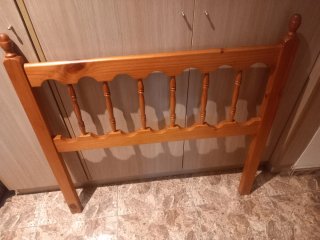 Cabezal cama pino macizo