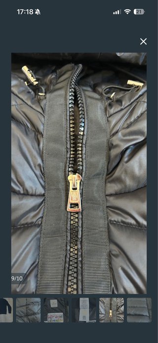 Moncler Chaqueta Negra con Capucha