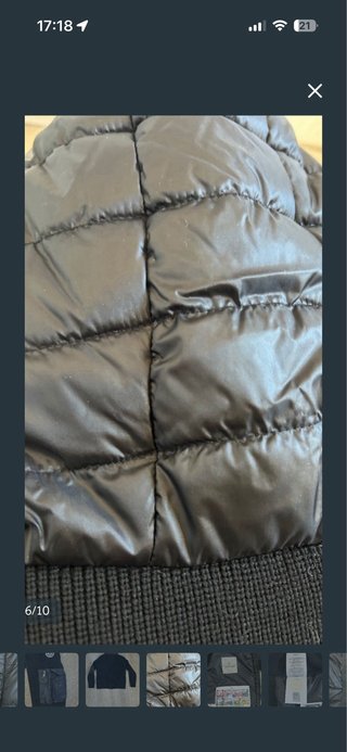 Moncler Chaqueta Negra con Capucha