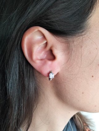 Aros Plata Modelo Victoriano