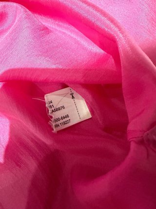 Camisa seda rosa Massimo Dutti T.38