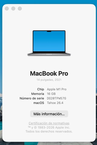 MacBook Pro M1 16GB RAM 1TB SSD