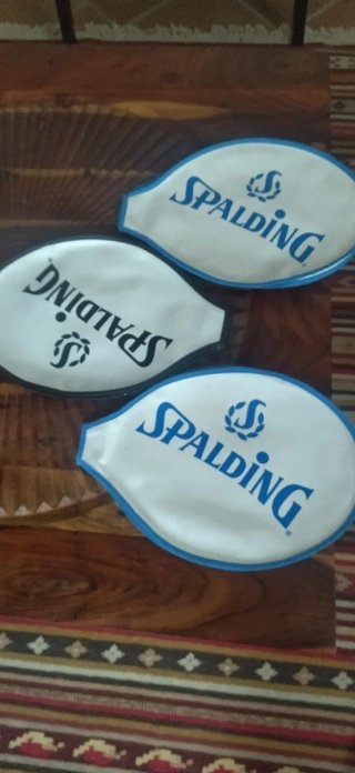 Set 3 custodie racchette Spalding vintage