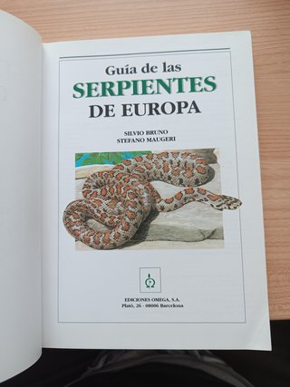 Guía de serpientes de Europa - Silvio Bruno y Stef