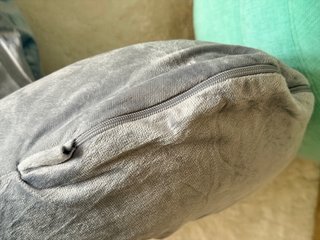 Almohada Embarazo Doble Funda Gris