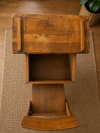 Banco Scolastico Vintage in Legno Massello