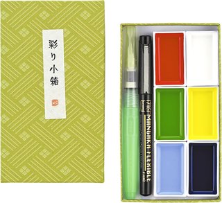Set acuarelas Kuretake Irodori Kobako