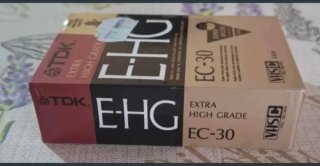 Cinta de camara vídeo TDK EHG EC-30 VHS