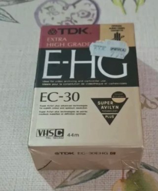 Cinta de camara vídeo TDK EHG EC-30 VHS