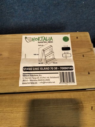 Jardinera vertical Hortalia Stand Line Island 3 niveles 21L