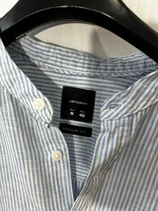 Camisa de rayas azul Lefties Talla M