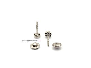 pendientes oro 18k con piedra con circonita