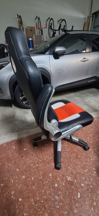 Silla gaming racing negra/roja