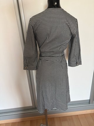 Vestido cuadros Mango vintage