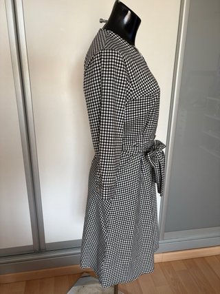 Vestido cuadros Mango vintage