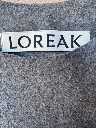 Vestido de lana gris LOREAK