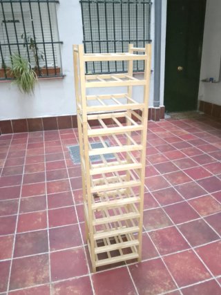 Botellero madera divisible y apilable