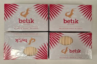Pack 4 Cajas Palillos Betik - 2.400 uds