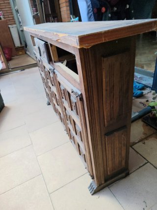 Mueble Castellano Madera Maciza para Restaurar