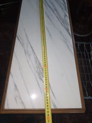 Mueble cama estilo recibidor con tapa de mármol