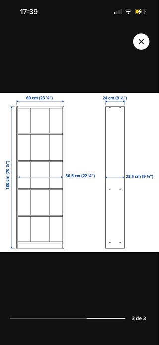 Librería Blanca IKEA GERSBY