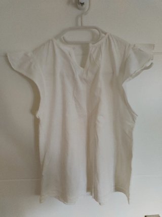 Camiseta niña blanca encaje