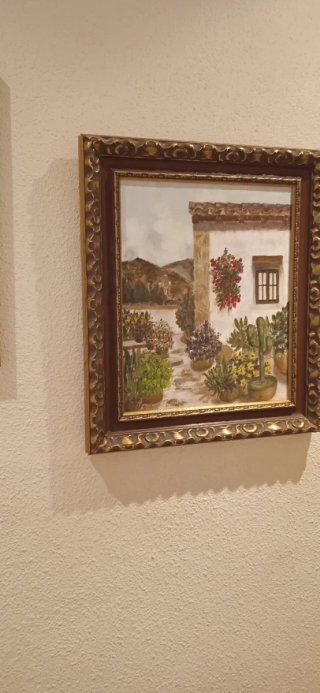 Lote de 4 cuadros con marcos  en perfecto estado