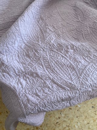 Colcha pequeña rosa