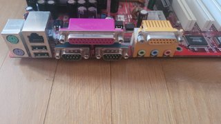 Placa Base MSI Roja Retro + pentium 4 + disipador