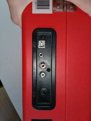 Tocadiscos Rojo