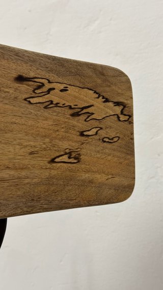 Taburete alto madera y metal ajustable