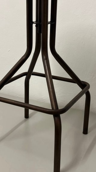 Taburete alto madera y metal ajustable