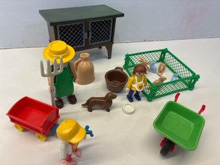 Playmobil 3751 Granjero con Conejos y Accesorios
