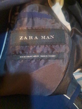 Traje de chaqueta azul hombre