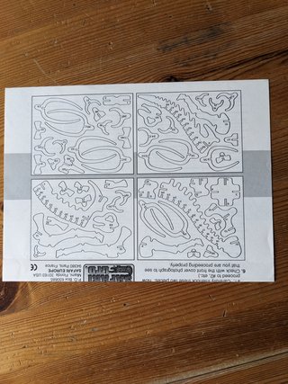 Kit scheletro di Brachiosaurus in legno