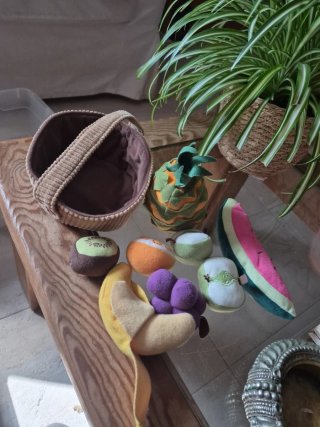 Cesta Peluche Frutas IKEA