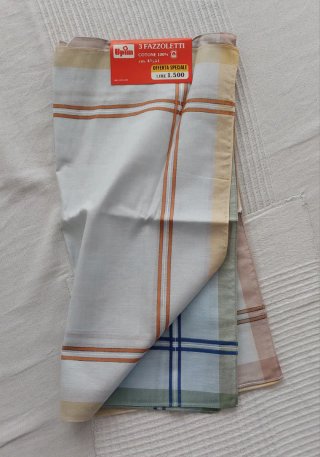Lotto 6 confezioni fazzoletti vintage 100% cotone