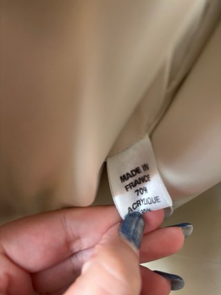 Pelliccia eco beige super morbida nuova mai usata