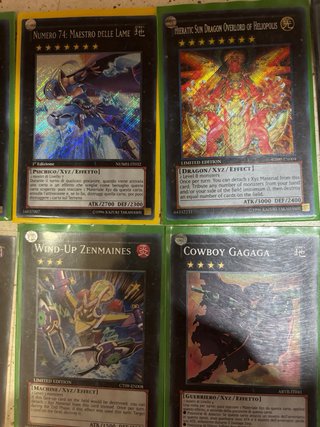 Lotto Carte Yu-Gi-Oh! Rare Xyz & Synchro