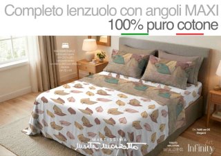 Completo Lenzuola Matrimoniale Cotone