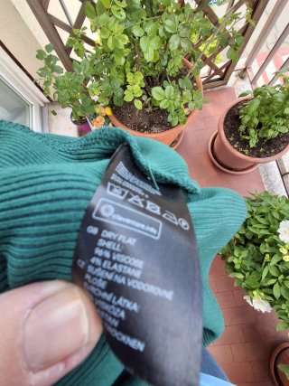 Abito H&M costine verde Tg M