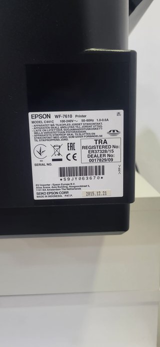 Impresora Epson Workforce WF-7610