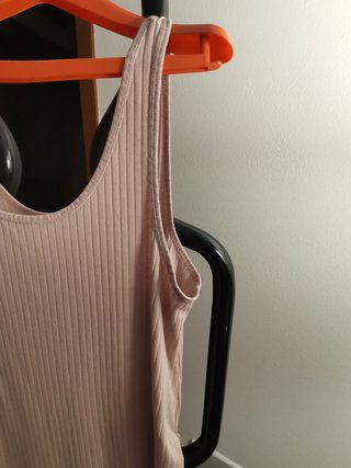 Abito lungo donna beige