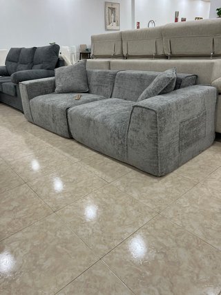 Sofá de 2 plazas gris
