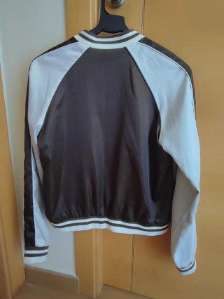 Chaqueta Bomber Stradivarius Flores Bordadas