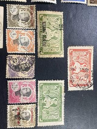 Sellos Indochina 1919-20 Usados y Nuevos