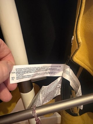 Cazadora efecto ante Zara amarilla Talla S