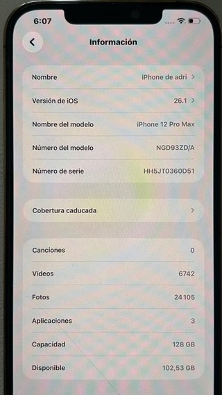 iPhone 12 Pro Max Oro/Gris