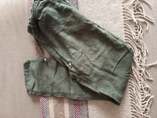 Pantalones sport tipo pijama Verde caqui