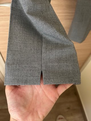 Pantalones de pinzas grises